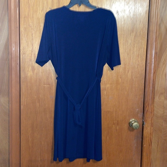 •MOTHERHOOD•NAVY BLUE MATERNITY EASY NURSING TOP MIDI DRESS SIZE XL EUC - Picture 5 of 10